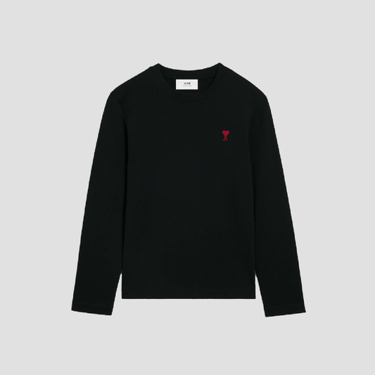 Ami de Coeur Black Long Sleeves T-Shirt UTS200.701  001