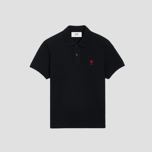 Ami De Coeur Black Polo Shirt A19J207.760 001