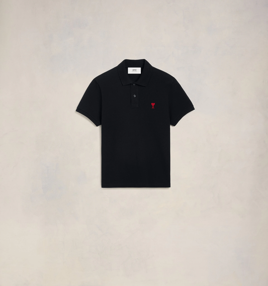 Ami De Coeur Black-Red Polo Shirt BFUPL001.760 001