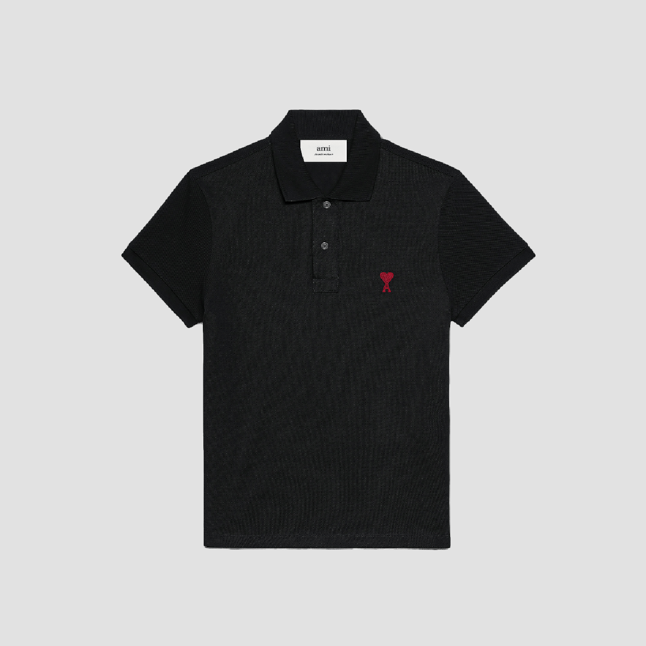 Ami De Coeur Black/Red Polo Shirt BFUPL001.760 001