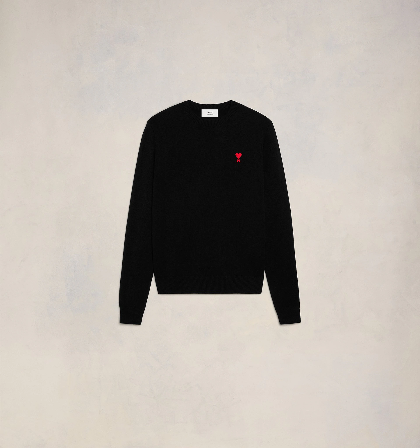 Ami De Coeur Black Small Logo Knit Sweater BFHKS111.KIN0025 001