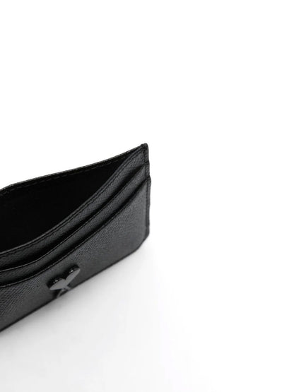 các ngăn của Ami De Coeur Calfskin Card Holder Black USL013.AL0036 001