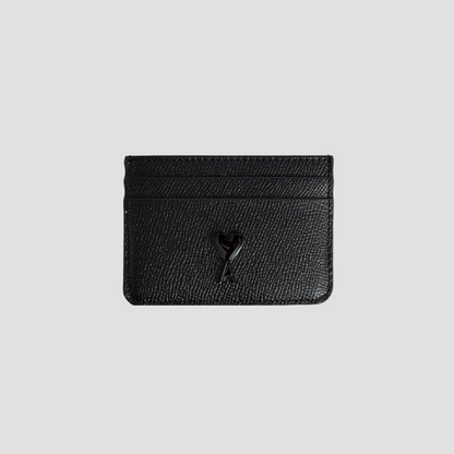 Ami De Coeur Calfskin Card Holder Black USL013.AL0036 001