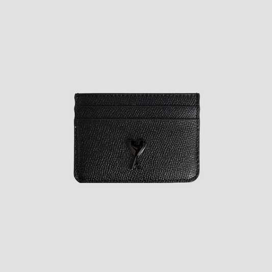 Ami De Coeur Calfskin Card Holder Black USL013.AL0036 001