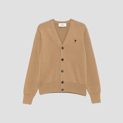 Wool Ami De Coeur Cardigan Camel/Black HKC361.001.288