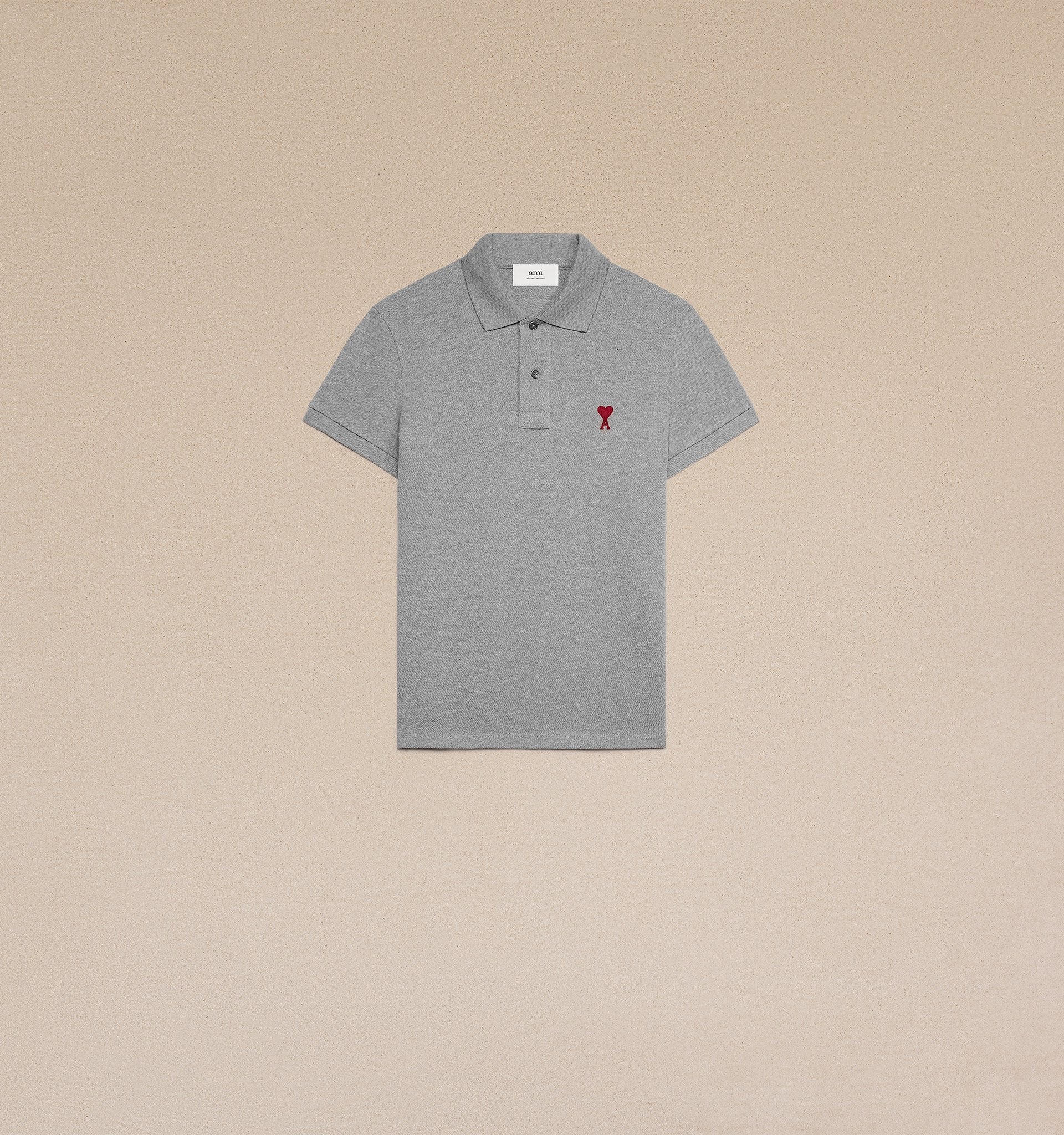 AMI DE COEUR GREY POLO SHIRT HPL001.760055