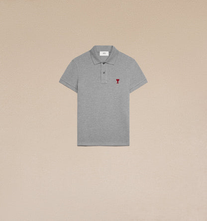 AMI DE COEUR GREY POLO SHIRT HPL001.760055