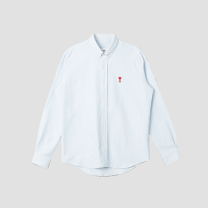 Ami de Coeur Logo Stripe Blue Shirt BFHSH113.CO0021 475