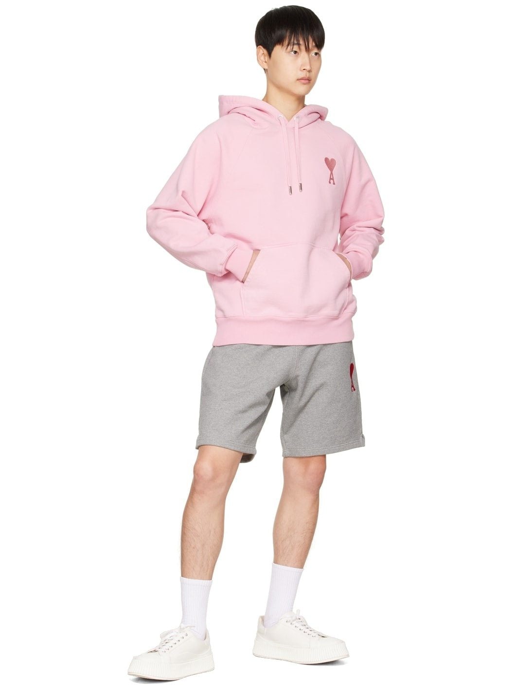 wearing Ami de Coeur Pale Pink Hoodie USW202.747655
