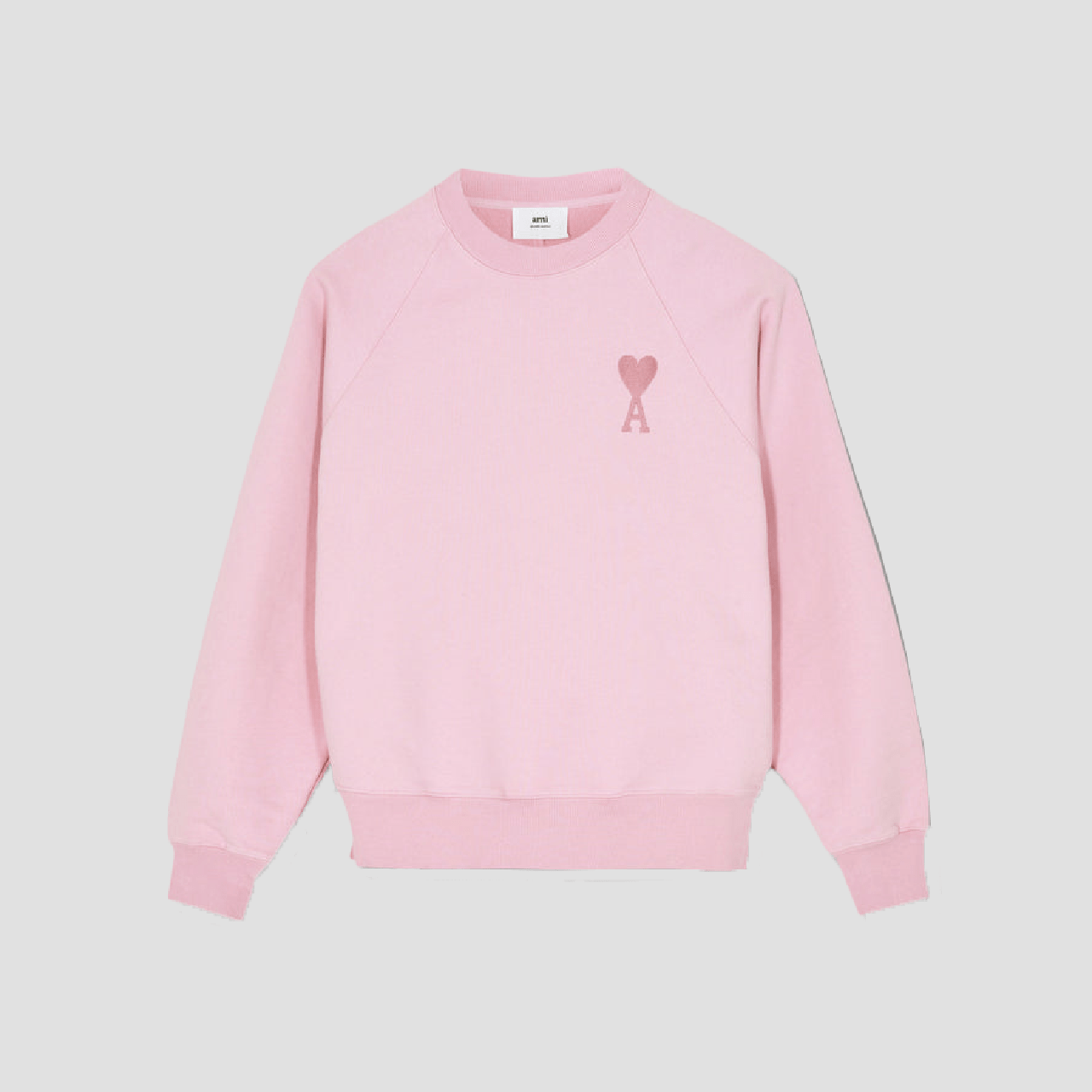 Ami De Coeur Pale Pink Small Logo Sweater USW002747655