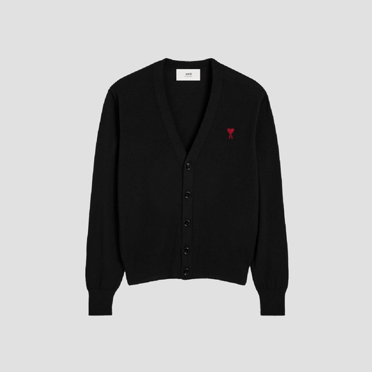 Ami De Coeur Small Logo Cardigan Black BFHKC111.KN0025 001