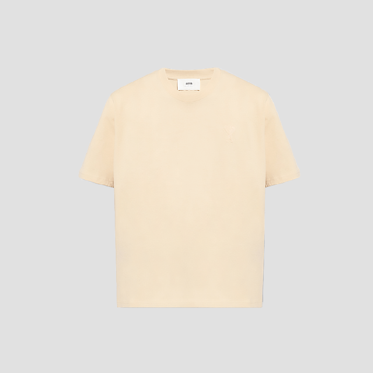 Ami De Coeur Vanilla-Beige Boxy Fit T-Shirt UTS004.726 714