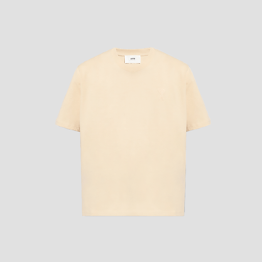 Ami De Coeur Vanilla-Beige Boxy Fit T-Shirt UTS004.726 714