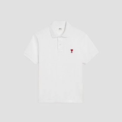 Ami De Coeur White/Red Polo Shirt BFUPL001.760 100