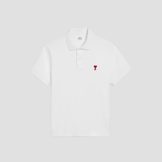 Ami De Coeur White/Red Polo Shirt BFUPL001.760 100