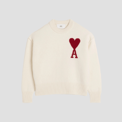 Ami de Coeur White Wool Sweater BFUKS006.018.154