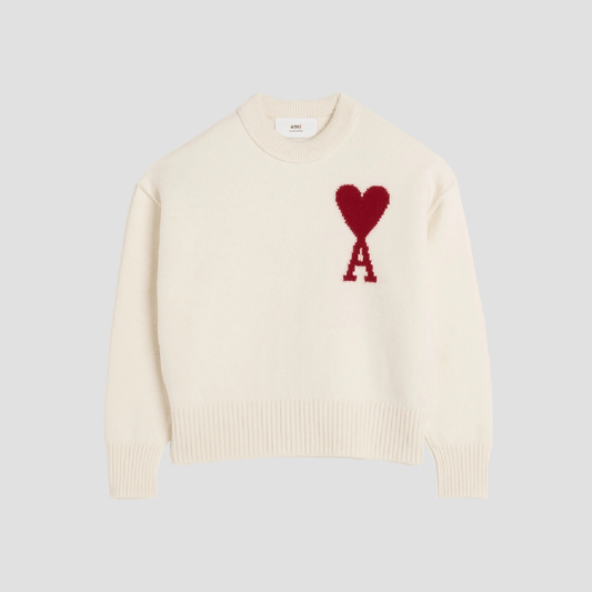 Ami de Coeur White Wool Sweater BFUKS006.018.154
