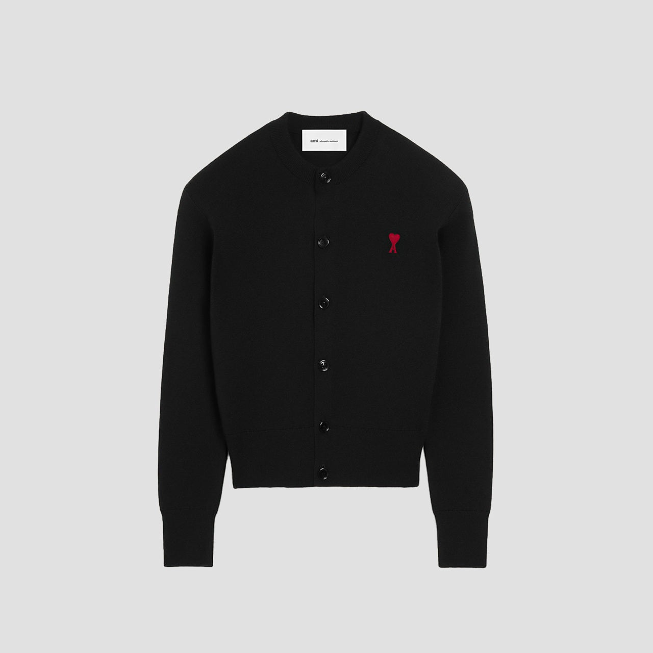 Black Wool Ami De Coeur Women Cardigan FKC361.001.009