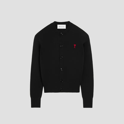 Black Wool Ami De Coeur Women Cardigan FKC361.001.009