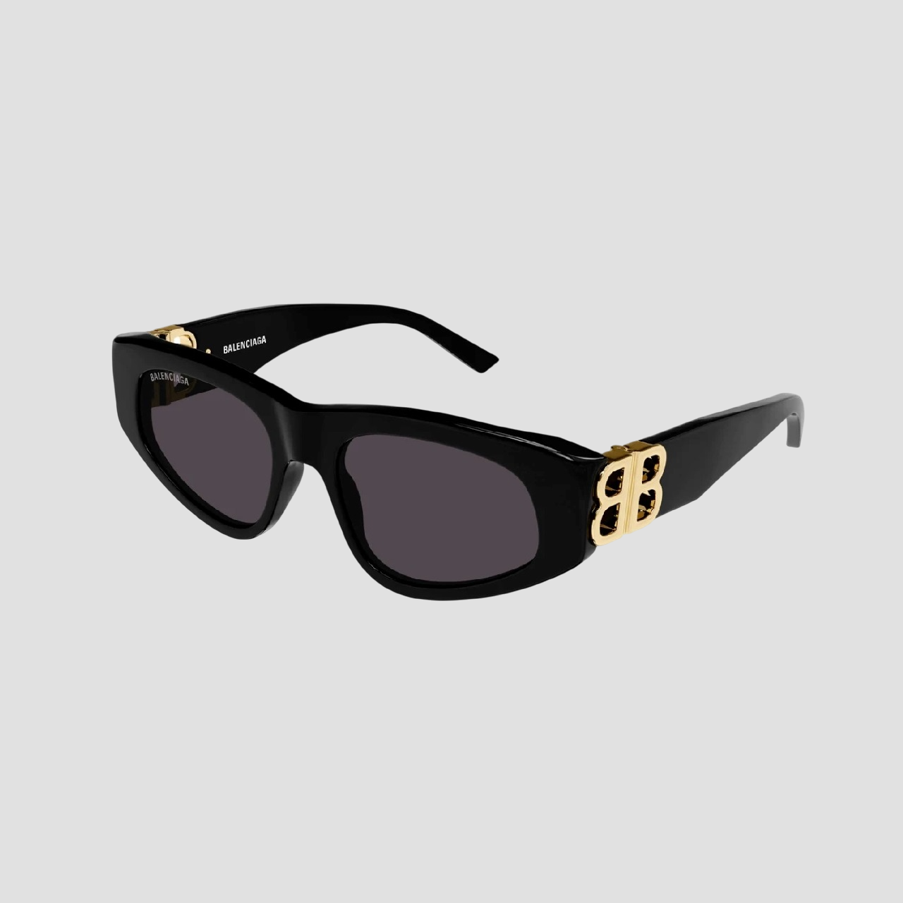 BALENCIAGA BB0095S 001 DYNASTY D-FRAME SUNGLASSES BLACK