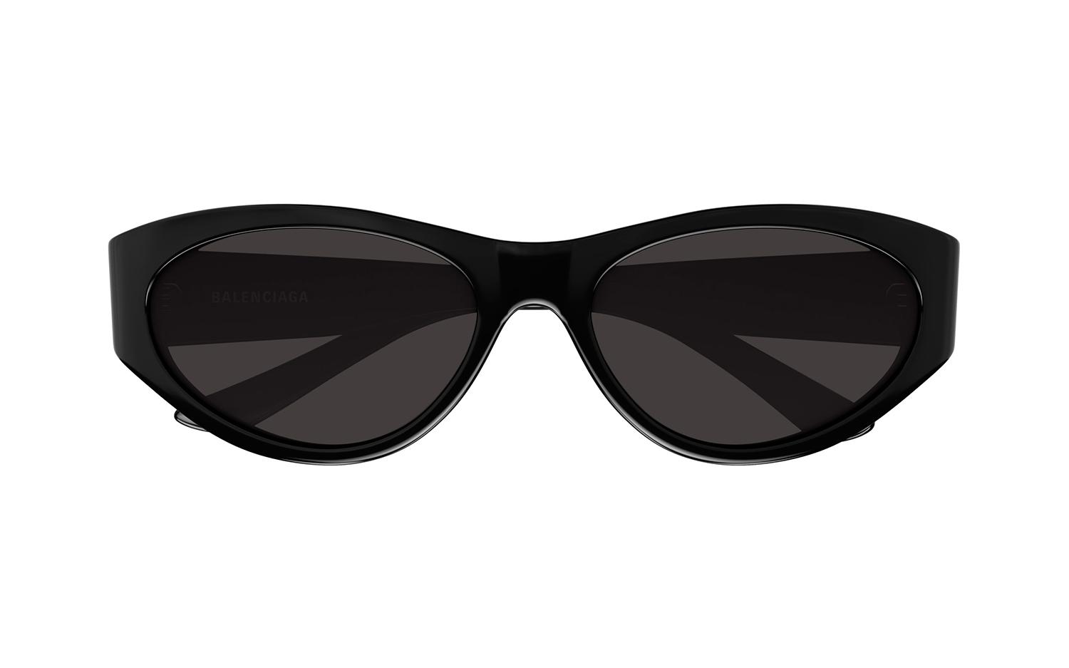 Balenciaga BB0367S Round Sunglasses with dark tinted lenses, shown from the front on a plain white background.