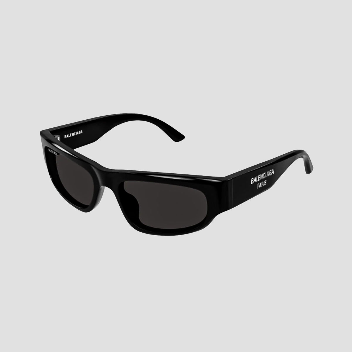 Balenciaga BB0388S 001 Black Rectangular Sunglasses