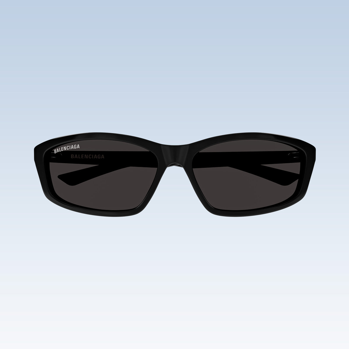 Front Balenciaga BB0401S 001 Black Bat-Wing Sunglasses