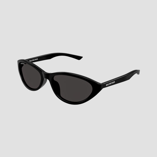 Balenciaga BB0404SK 001 Black Oval Sunglasses