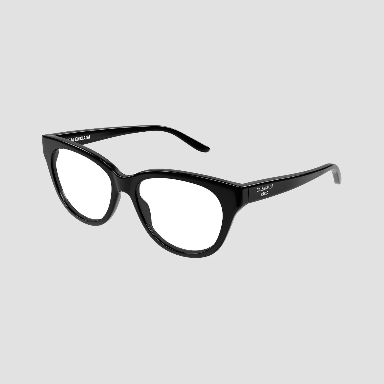 Balenciaga BB0441O 001 Black Round Butterfly Eyeglasses