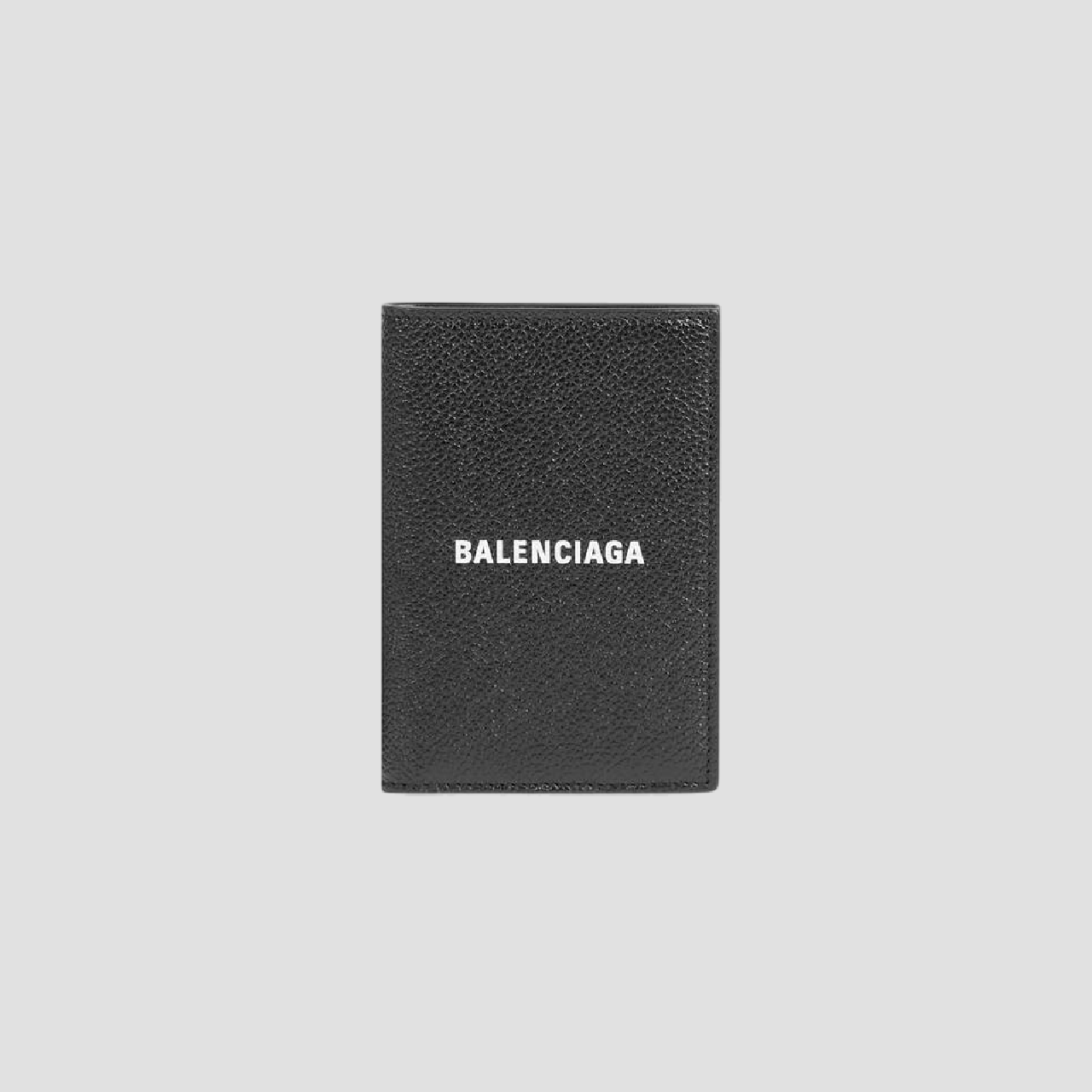 BALENCIAGA CASH VERTICAL BIFOLDED WALLET IN BLACK/WHITE 6815791IZI31090