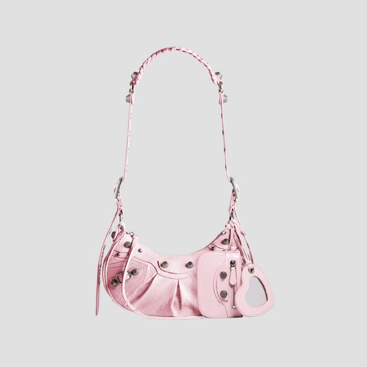 BALENCIAGA LE CAGOLE XS PINK SHOULDER BAG FW23 6713091VG9Y5812