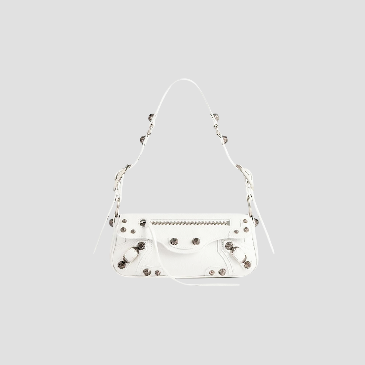 BALENCIAGA LE CAGOLE XS SLING BAG WHITE 7716701VG9Y9104