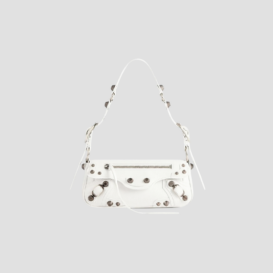 BALENCIAGA LE CAGOLE XS SLING BAG WHITE 7716701VG9Y9104