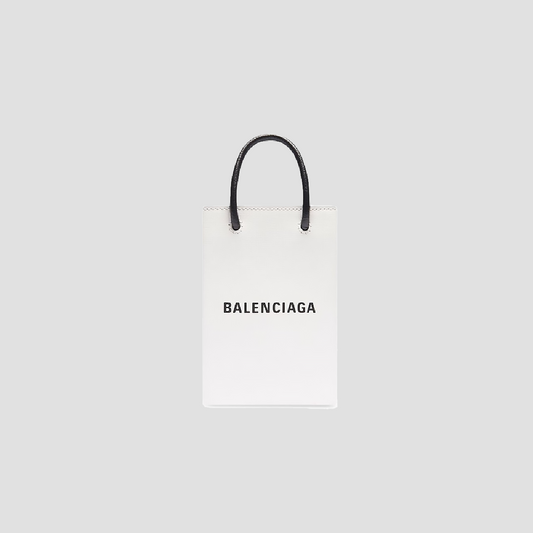 BALENCIAGA MINI SHOPPING BAG IN WHITE 5938260AI2N9000