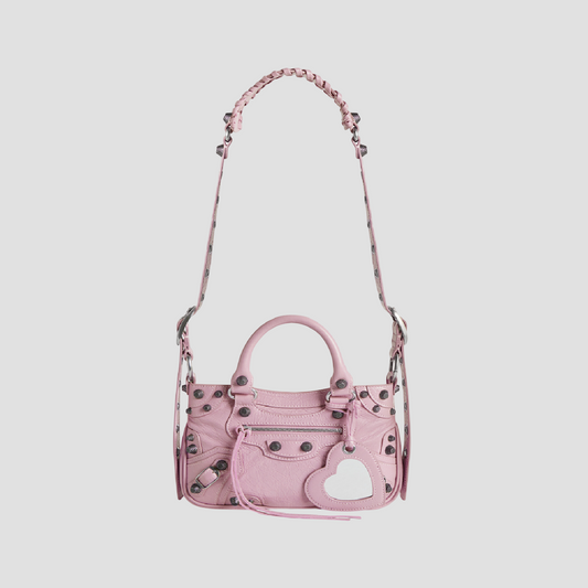 BALENCIAGA NEO CAGOLE XS HANDBAG POWDER PINK 23FW 7515231VG9Y6904