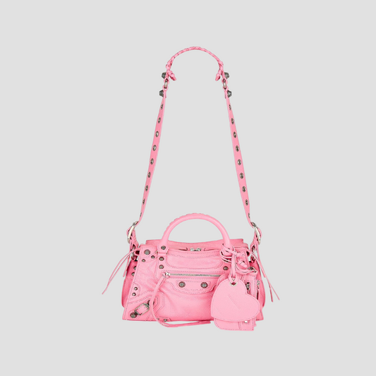 BALENCIAGA NEO CAGOLE XS SHOULDER BAG SWEET PINK 23FW 7515211VG9Y5812