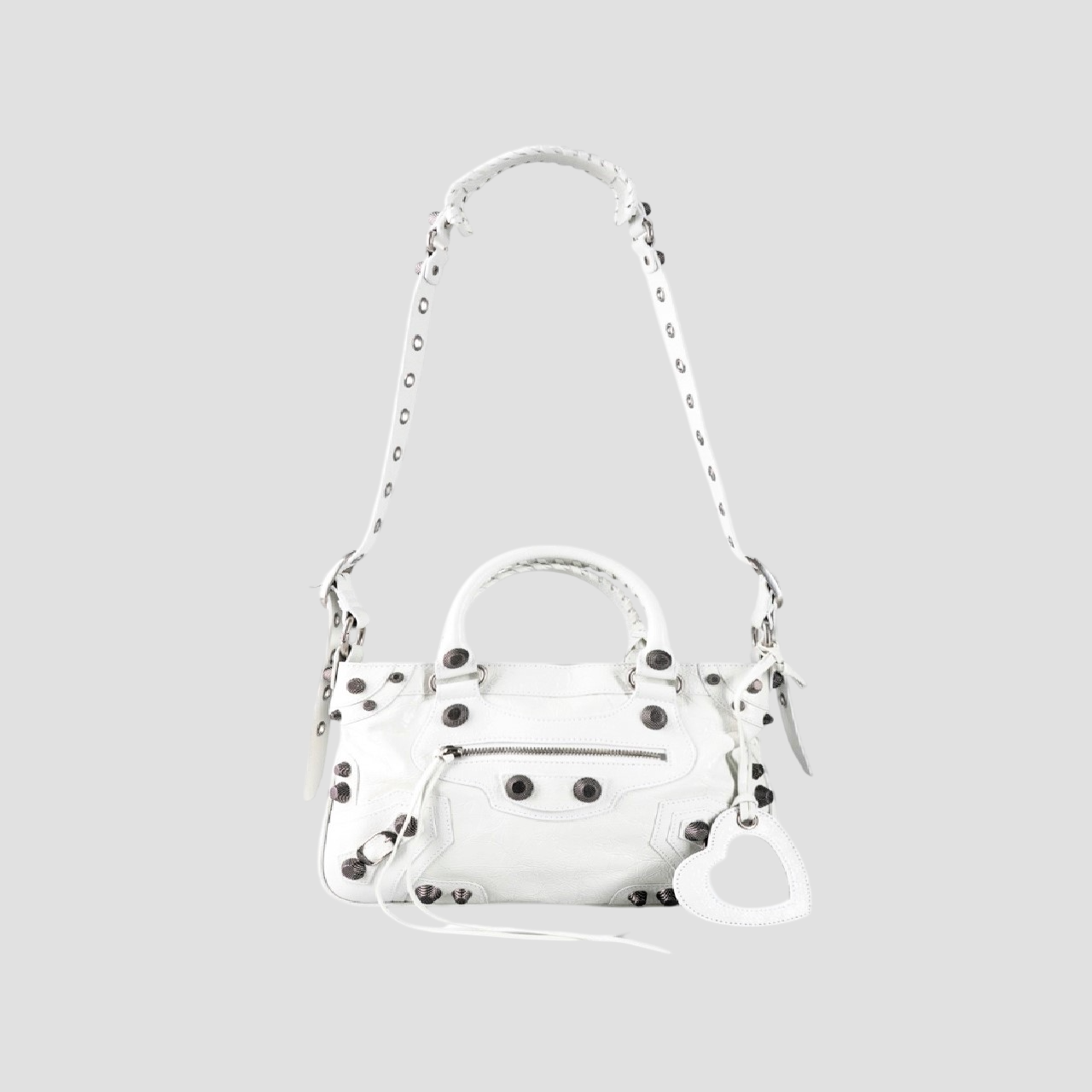 BALENCIAGA NEO CAGOLE XS SHOULDER BAG WHITE 23FW 7515211VG9Y9104