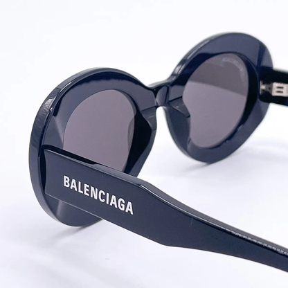 kính râm BALENCIAGA ROUND ACETATE SUNGLASSES IN BLACK BB0074S 001 hàng hiệu authentic tại hà nội, sài gòn, tp hcm, việt nam.