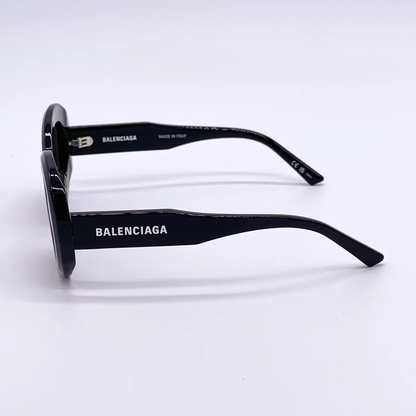 kính râm BALENCIAGA ROUND ACETATE SUNGLASSES IN BLACK BB0074S 001 hàng hiệu authentic tại hà nội, sài gòn, tp hcm, việt nam.