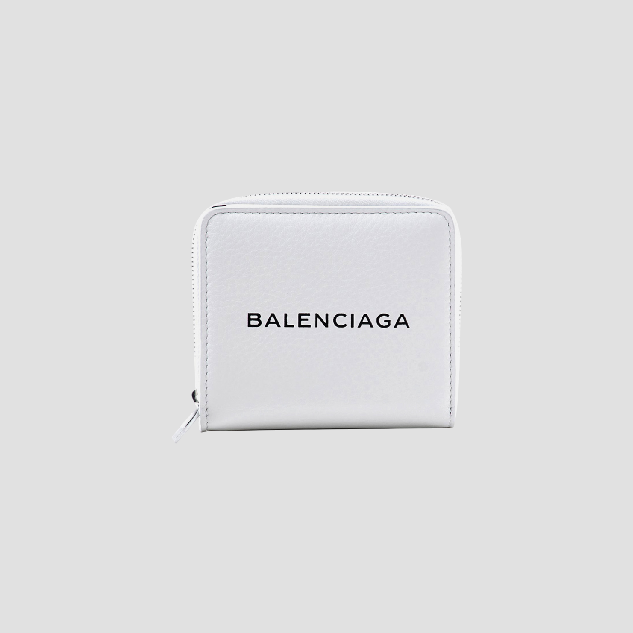 BALENCIAGA SHORT ZIPPER WALLET IN WHITE 490618DLQ4N9060