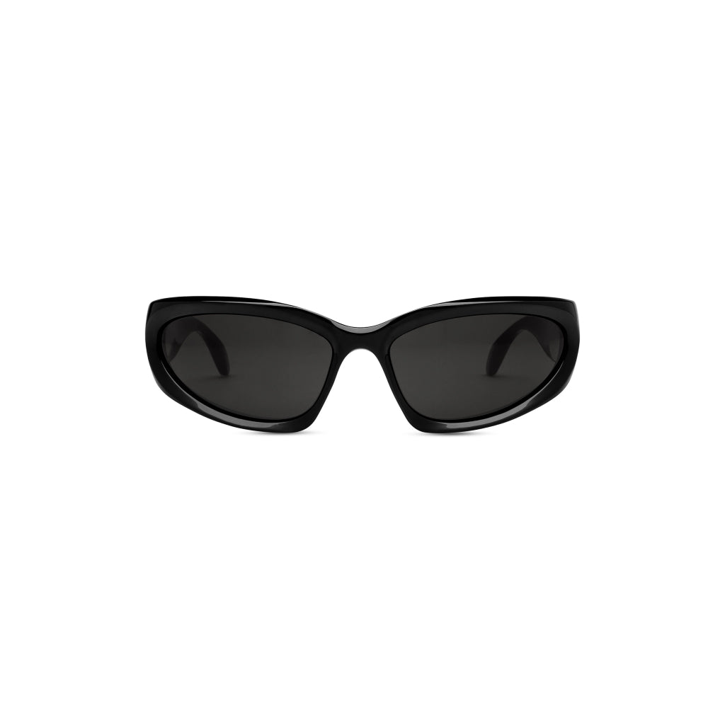 kính râm BALENCIAGA SWIFT OVAL SUNGLASSES IN BLACK BIO-BASED INJECTED NYLON BB0157S 001 hàng hiệu chính hãng authentic tại hà nội, sài gòn, tp hcm, việt nam