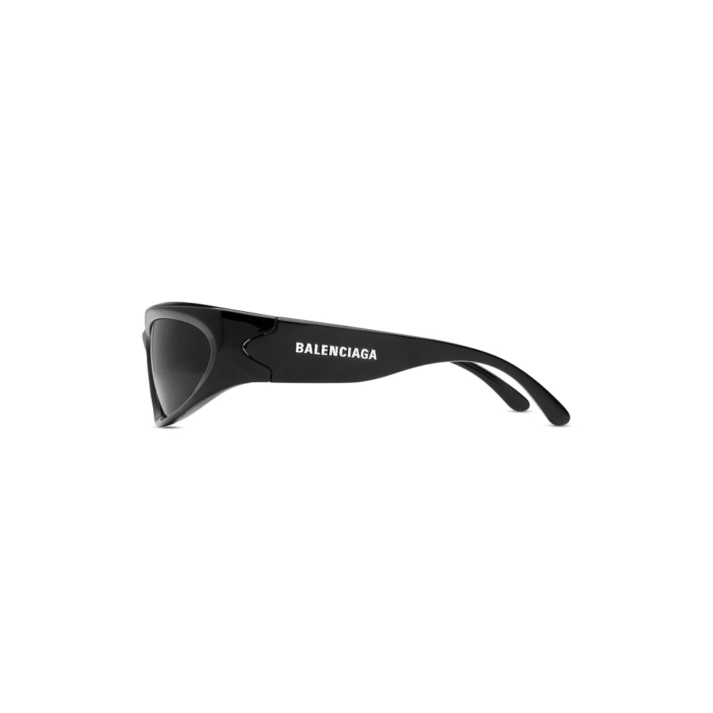 kính râm BALENCIAGA SWIFT OVAL SUNGLASSES IN BLACK BIO-BASED INJECTED NYLON BB0157S 001 hàng hiệu chính hãng authentic tại hà nội, sài gòn, tp hcm, việt nam