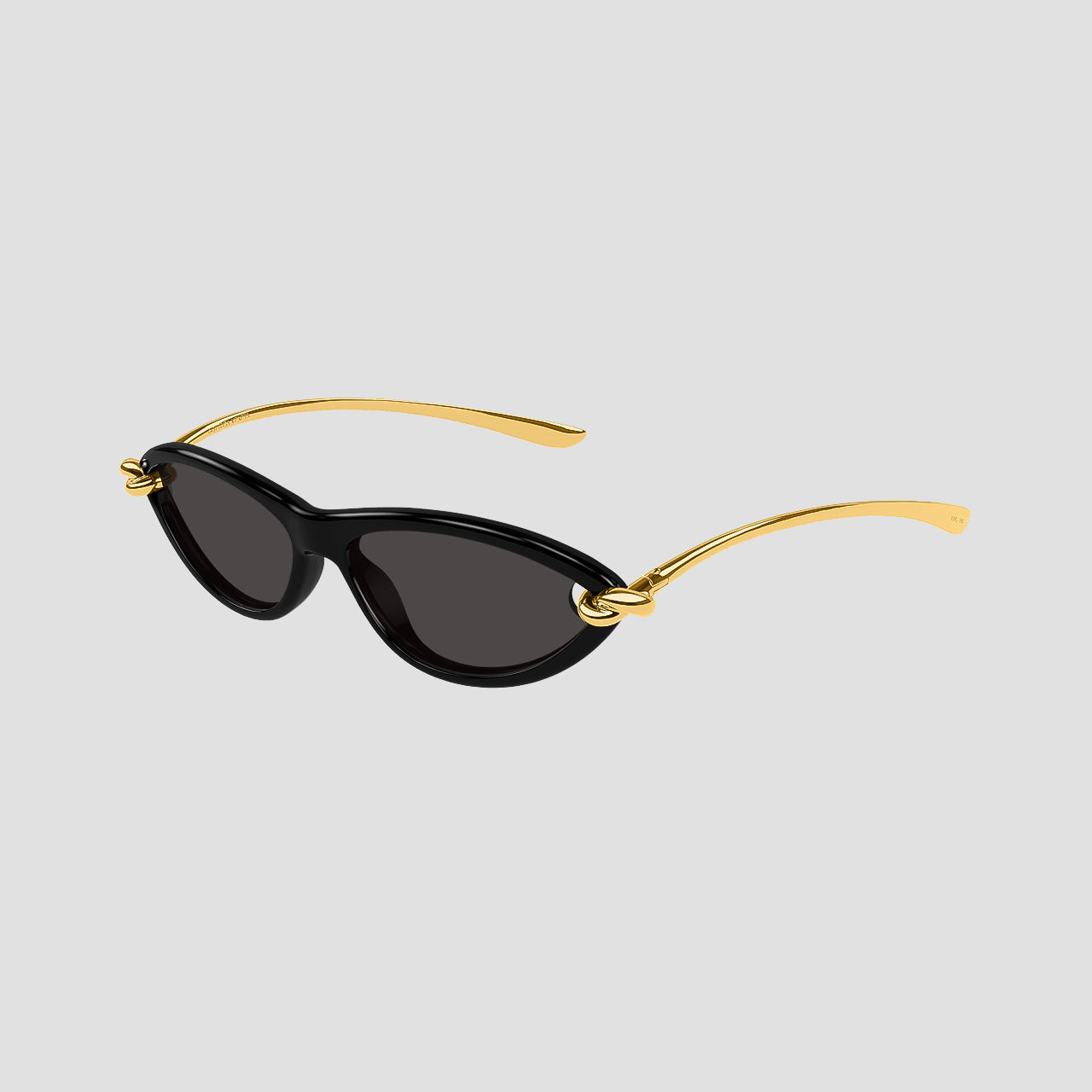 Bottega Veneta BV1390S Gold Knot Cat-Eye Sunglasses