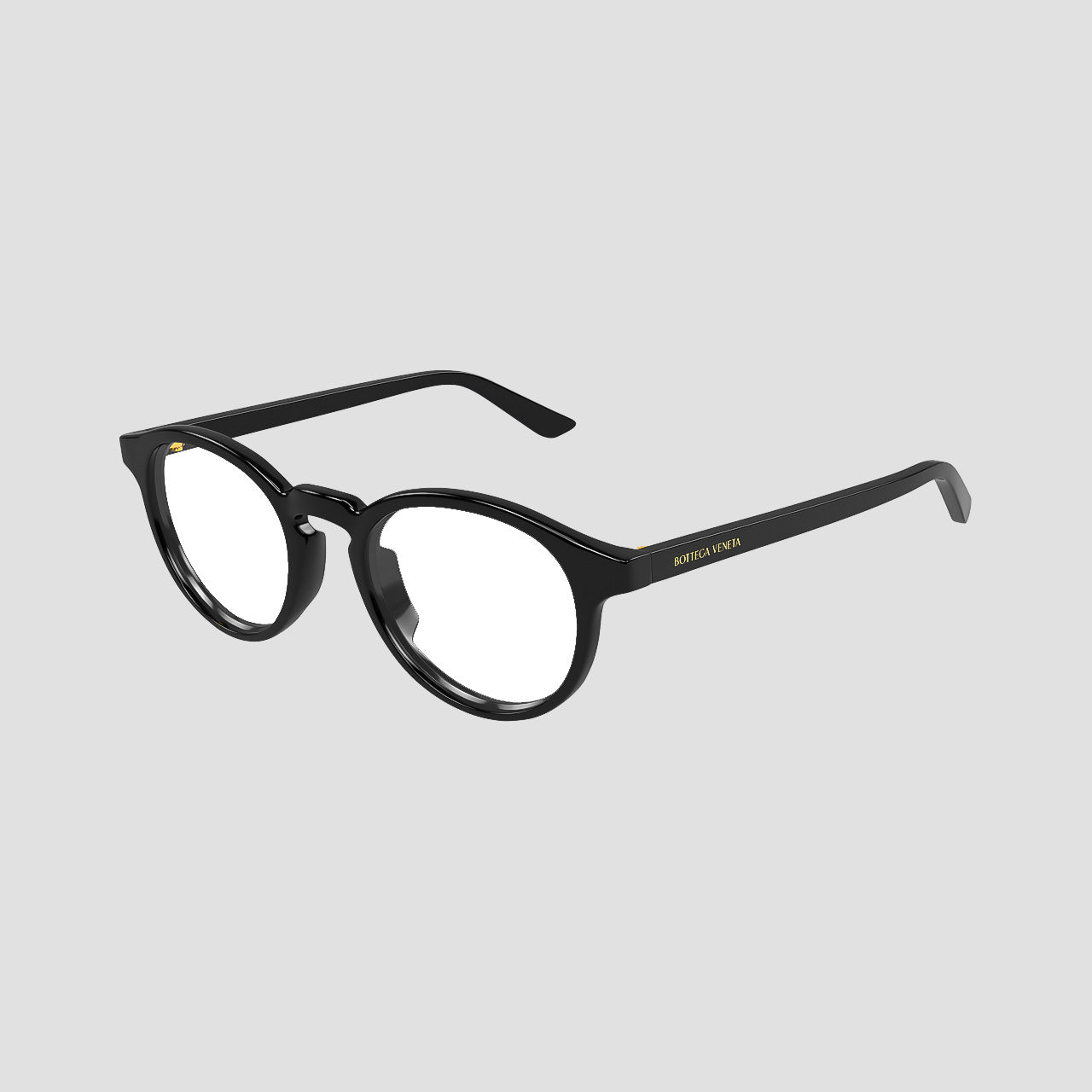 Bottega Veneta BV1420O Black Round Eyeglasses