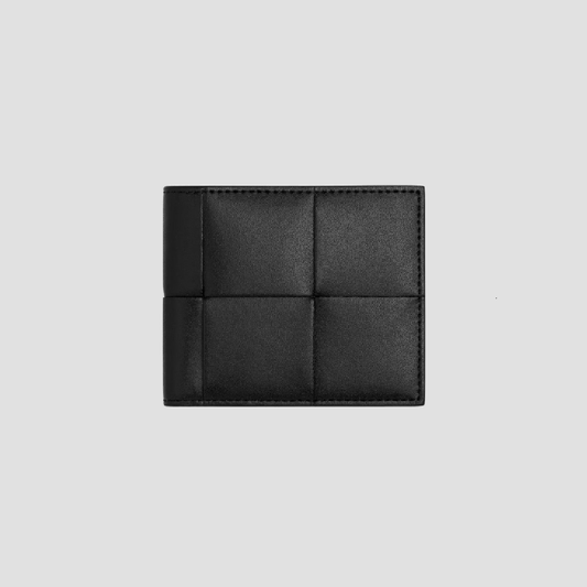 Bottega Veneta Cassette Bi-Fold Wallet Black 649603VBWD28803