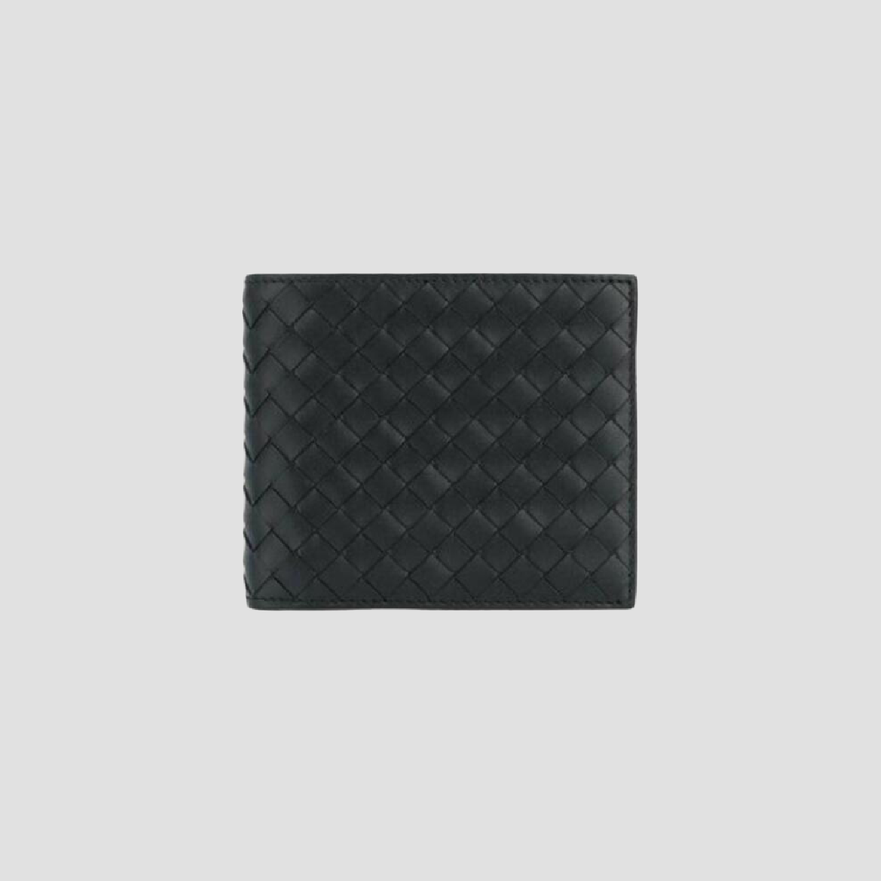 Bottega Veneta Intrecciato Bi-Fold Half Wallet Black 138625V47W11000