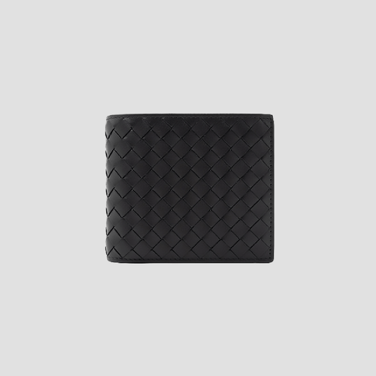 Bottega Veneta Intrecciato Bifold Wallet Black 113993V47W11000