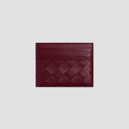 Bottega Veneta Intrecciato Credit Card Case Barolo 742325VCPP32247