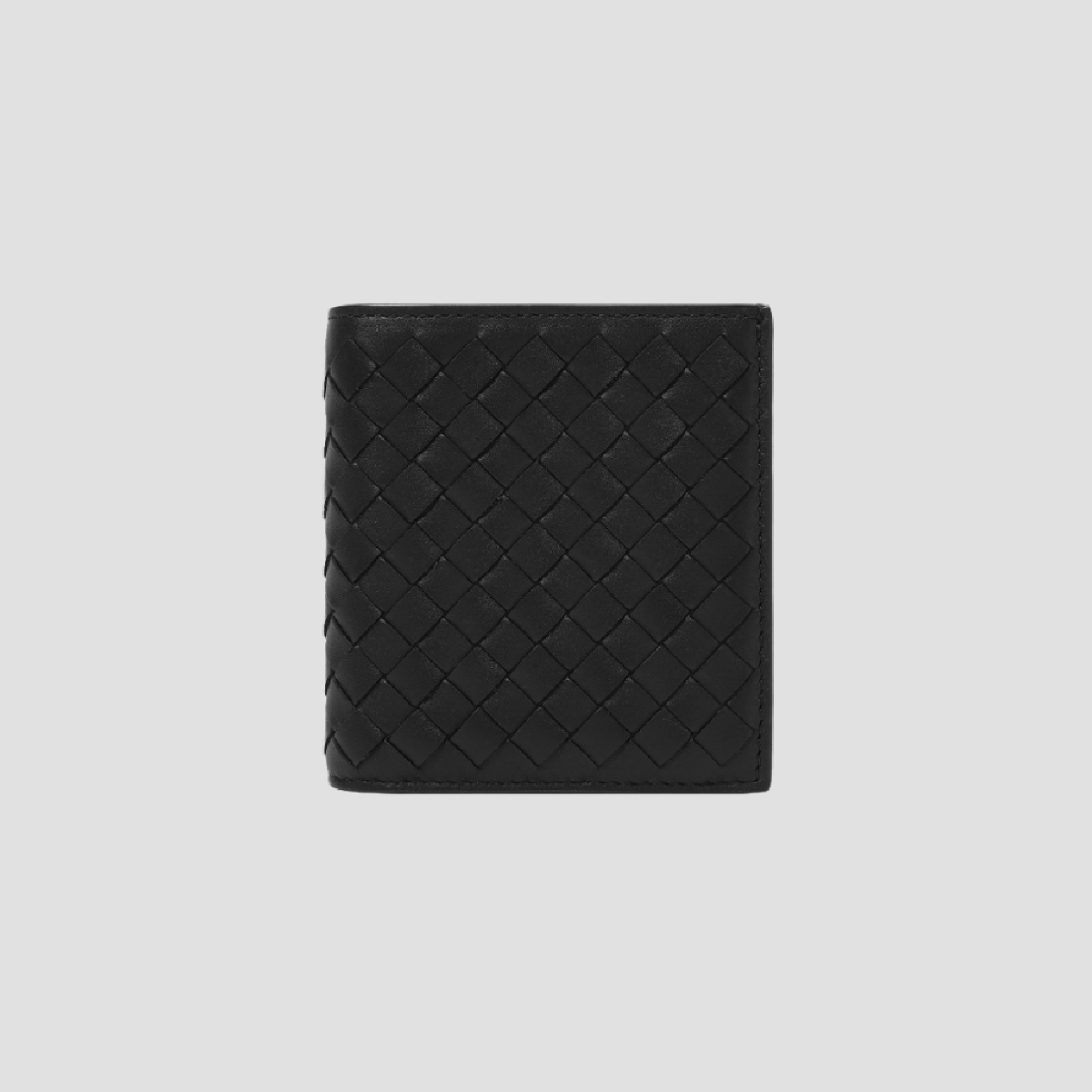 Bottega Veneta Intrecciato Piccolo Slim Bi-Fold Wallet Black 222338V47W11000