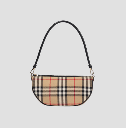 BURBERRY VINTAGE CHECK OLYMPIA POUCH IN ARCHIVE BEIGE 80580061